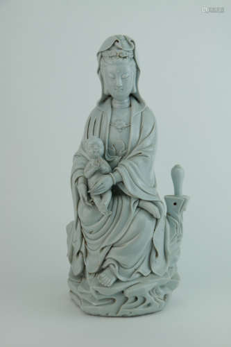 Qing dynasty Dehua porcelain figure