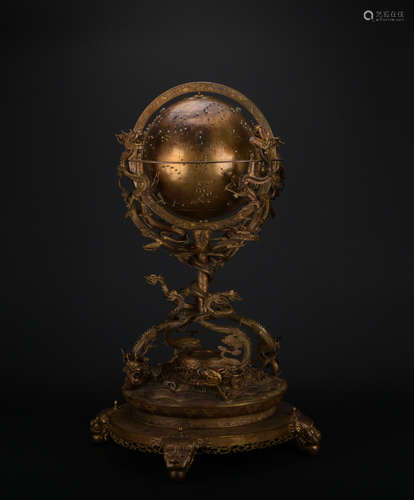 The eighteenth century gild bronze tellurion