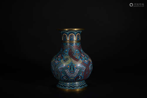 The eighteenth century bronze filigree enamel goblet