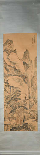 Ming dynasty Lan ying's landscape painting