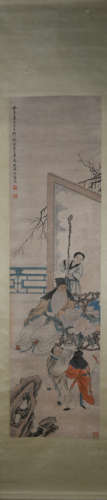 Qing dynasty Huang shanshou's figure painting