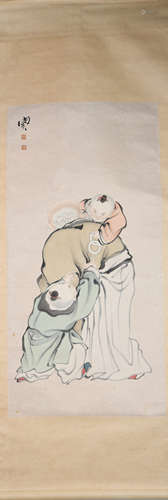 Qing dynasty Min zhen's figure painting