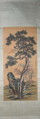 Ming dynasty Wang guxiang's flower and bird painting