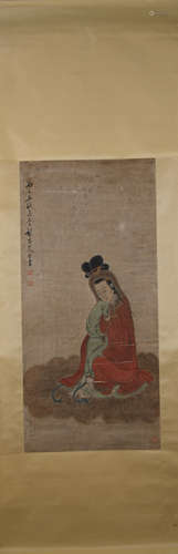 Qing dynasty Hua yan's figure painting