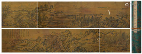 Qing dynasty Wang hui's landscape hand scroll