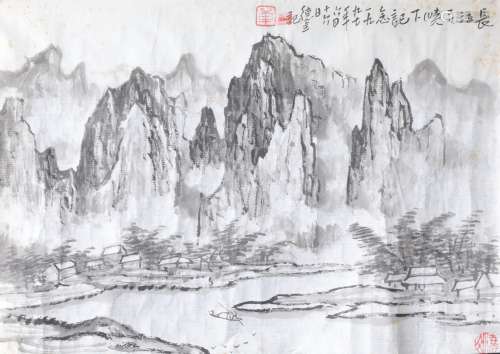 長江三峽圖、竹圖 軟片兩張