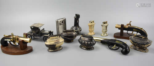 (Group of Twelve Lighters of Varying Shape/ Style