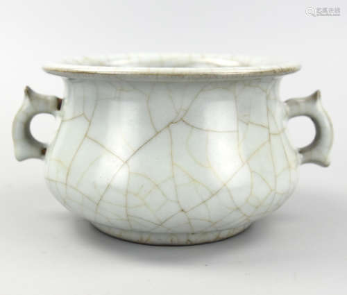 Chinese Song Style Ge Ware Celadon Censer
