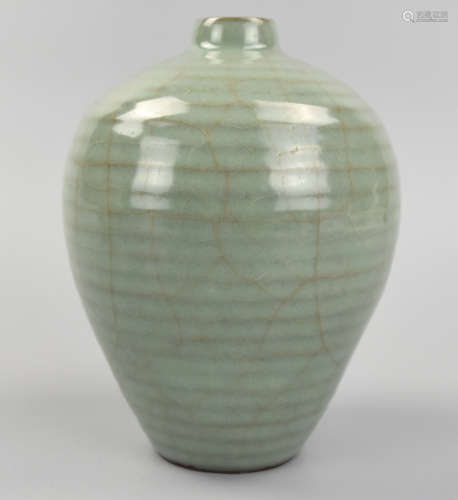 Chinese Song Style Longquan Celadon Mei Vase