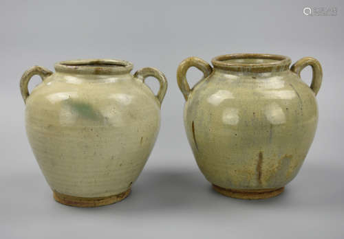 Pair of Chinese Henan Ware Jar, Yuan Dynasty