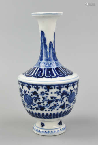 Chinese Blue and White Vase,20th C.