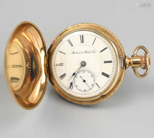 Washington Watch Co. Gold Plated Pocket Watch