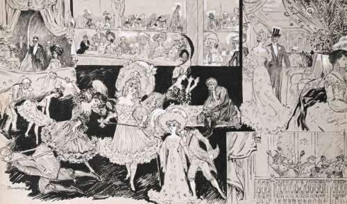 Ecole FRANCAISE du XIXe siècle Scène de cabaret De…