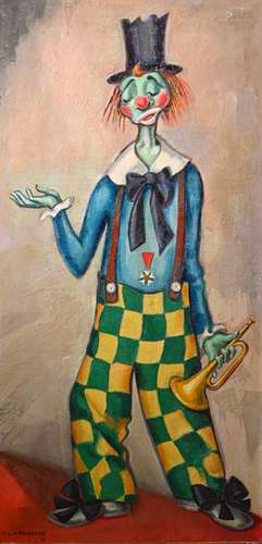 Tito Livio de MADRAZO (1899 1979) Le Clown Huile s…