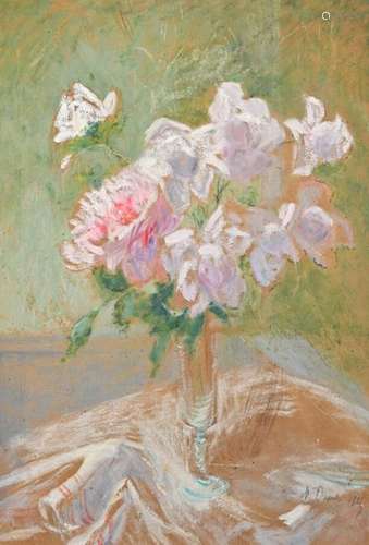 Marthe ORANT (1874 1957) Bouquet de fleurs Gouache…