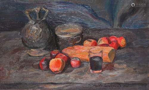 Emile SABOURAUD (1900 1996) Nature morte au verre …