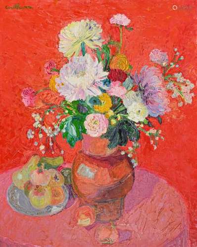 Daniel COUTHURES (Né en 1930) Fleurs et fruits sur…