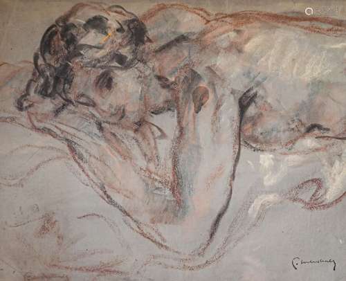 Pierre COMBET DESCOMBES (1885 1966) Femme allongée…