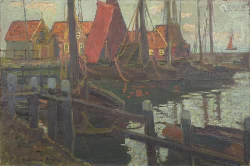 Guillaume ROGER (1867 1943) Port de pêche au crépu…