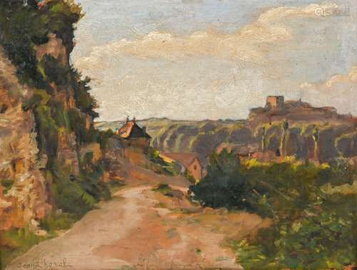 Jean CHOREL (1875 1946) Vue d'un village Huile sur…