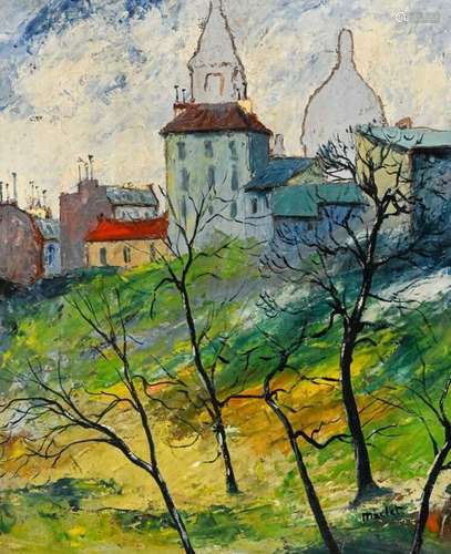 Élisée MACLET (1881 1962) Vue de Montmartre Huile …