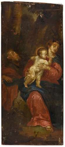 Ecole ITALIENNE du XVIIe siècle Vierge à l'enfant …