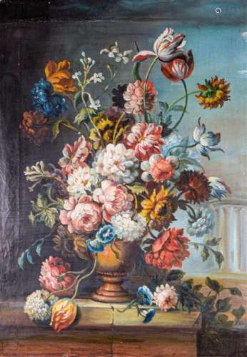 Ecole HOLLANDAISE du XVIIIe siècle Bouquet de fleu…