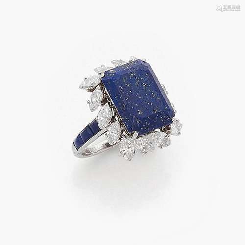 MAUBOUSSIN PARIS BAGUE LAPIS LAZULI Elle est ornée…