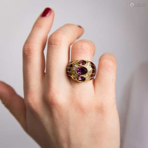 ANNEES 1980 BAGUE AMETHYSTES Elle est composée de …