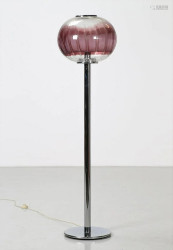 VEART (Attributed to.) Standard lamp, 70s.