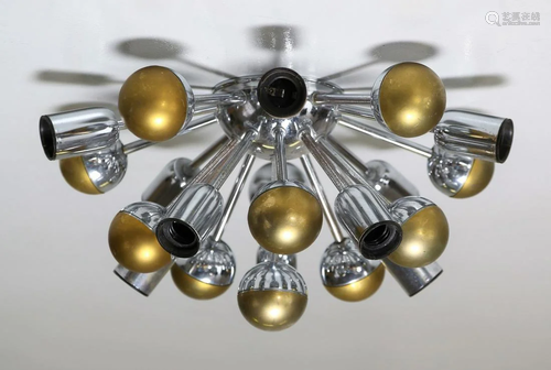 MANIFATTURA ITALIANA Ceiling light, 70s.