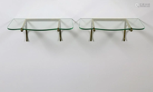 MANIFATTURA ITALIANA Pair of shelves, …