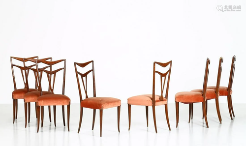 MANIFATTURA ITALIANA Eight chairs, 40…