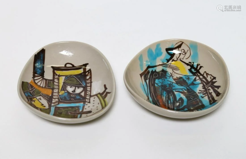 AURO SALVANESCHI Pair of bowls, 60s.