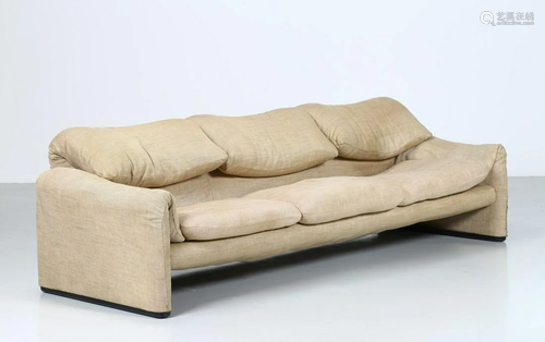 VICO MAGISTRETTI Maralunga model sofa, 1…