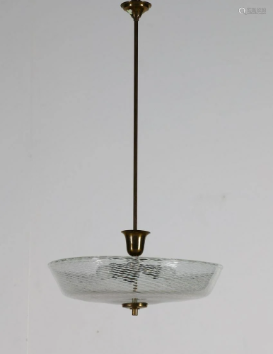 VENINI (Attributed to.) Ceiling light, 40s.