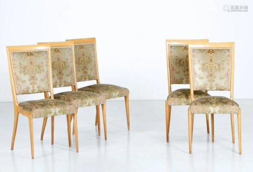 ANZANI MOBILI (Attributed to.) Five chairs…