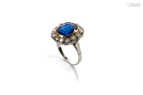 Bague Marguerite Saphir Nature…