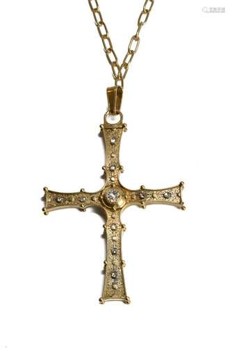 Importante Croix En Pendentif