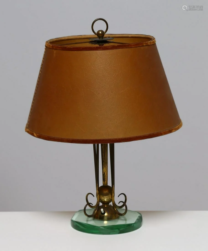 LUIGI BRUSOTTI Table lamp, 40s.