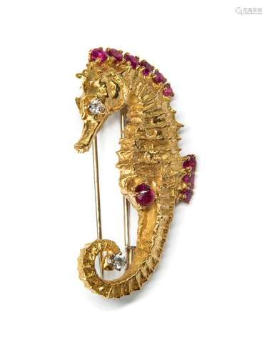 Broche Hippocampe