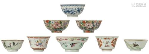 Two Chinese famille rose 'mille fleurs' bowls, wit…