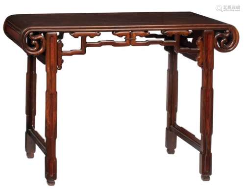 A fine Chinese rosewood sideboard, H 83 W 117 D 40…