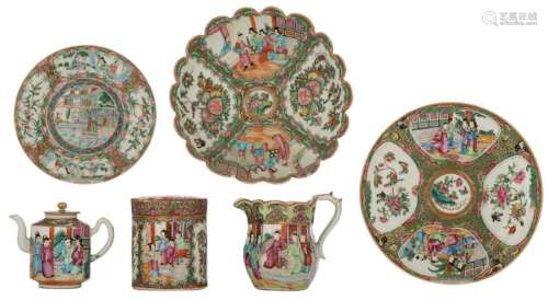 Various Chinese Canton and famille verte porcelain…