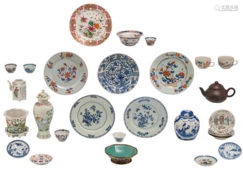 Various Chinese polychrome, Imari and blue and whi…
