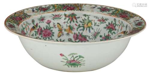 A Chinese famille rose Canton bowl, decorated with…