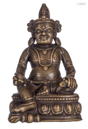A bronze Buddha Pala, possibly 17thC, H 13 cm
