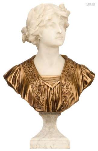 Van Vaerenbergh G., a bust of a girl with a laurel…