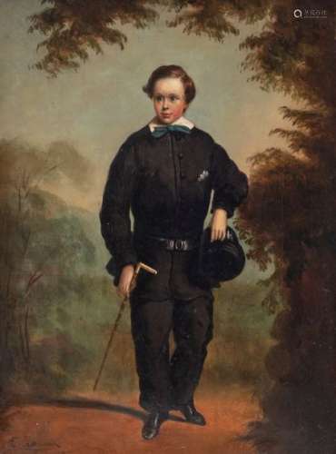 Thomas J., the portrait of an adolescent, 19thC, o…