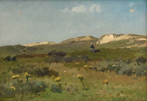 Van Leemputten C., 'Dans les dunes', inscribed 'Kn…